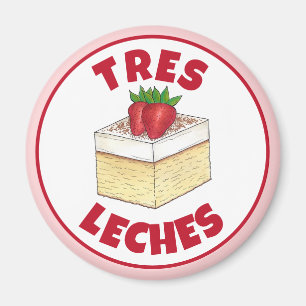 Mexican Pastel de Tres Leches Cake Baking Dessert Magnet