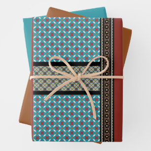 Mexican Patchwork Style 3 Wrapping Paper Sheet
