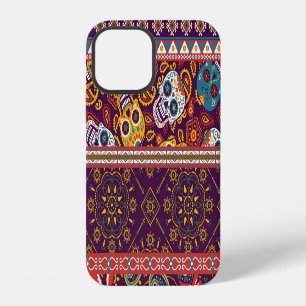Mexican patchwork: traditional vintage design. iPhone 12 case