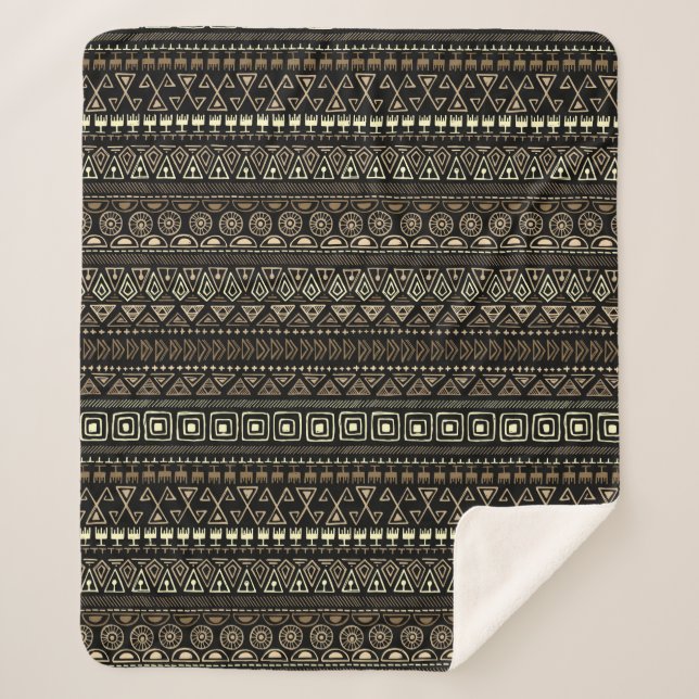 Mexican Pattern fleece blankets (Front)