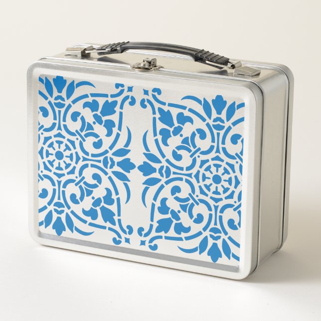 Mexican Pattern Metal Lunch Box (Front)