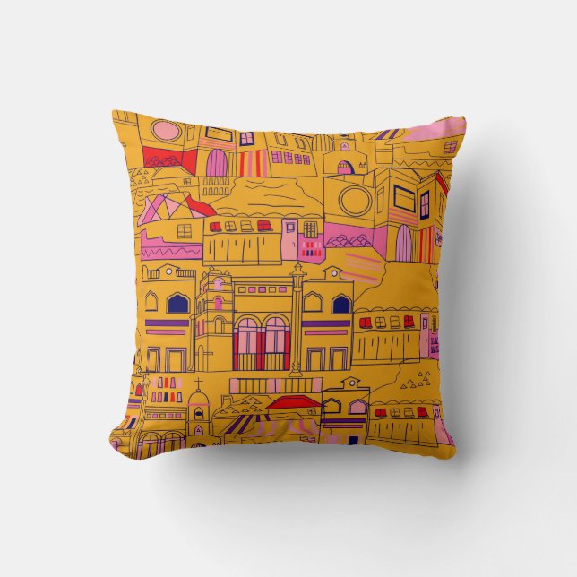 Mexican pattern seamless design. Decoration textil Cushion (Front)