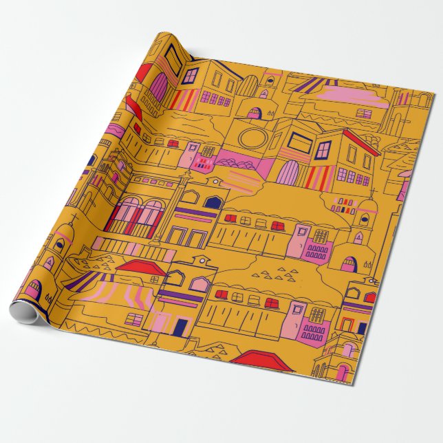 Mexican pattern seamless design. Decoration textil Wrapping Paper (Unrolled)