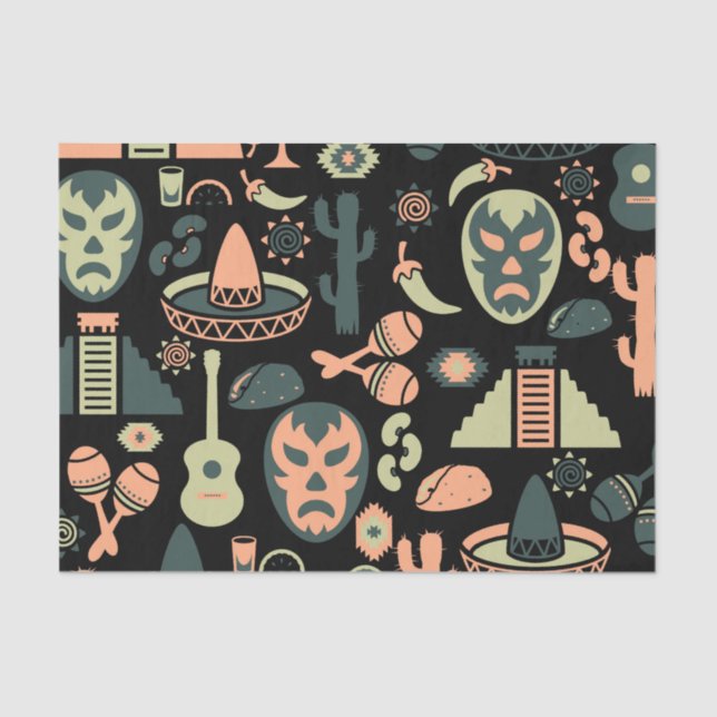 Mexican Pattern Tissue Paper (Front)