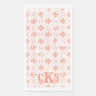 Mexican Patterned Tile   Guest Bath Paper Towels Napkin