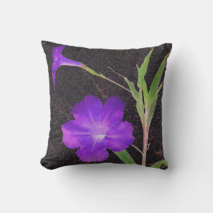 Mexican Petunia Purple Outdoor Cushion