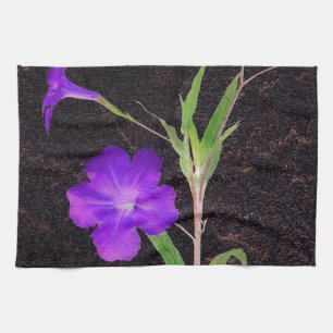 Mexican Petunia Purple Tea Towel