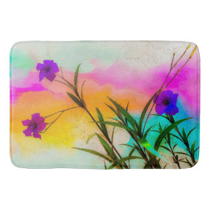 Mexican Petunias Love Colour Bath Mat