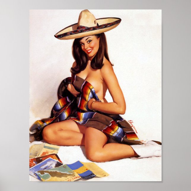 Mexican Pin Up Poster (Front)