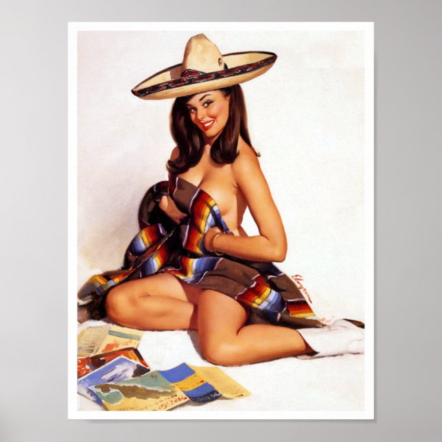 Mexican Pin Up Poster (Front)