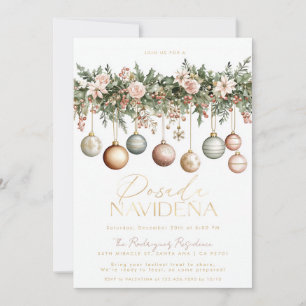 Mexican Posada Navideña Elegant Ornaments Invitation