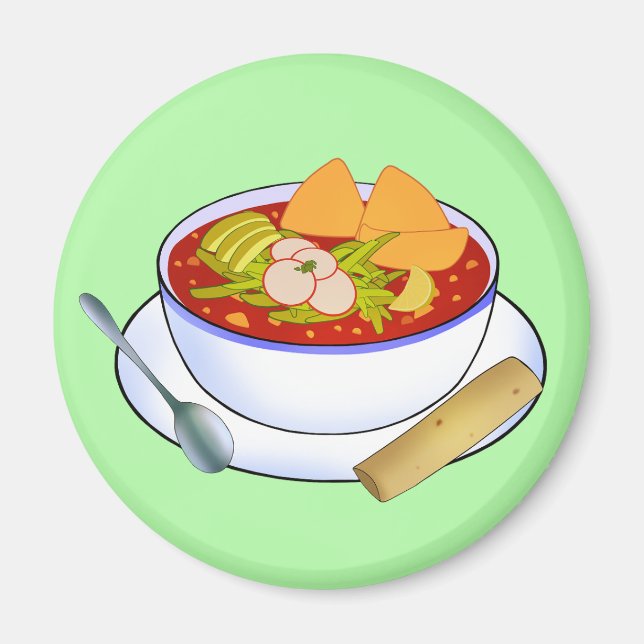 Mexican Pozole Rojo De Pollo Magnet (Front)