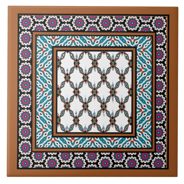 Mexican Pride 2 Design Ceramic Tile (Front)