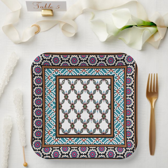 Mexican Pride 2 Design Paper Plate (Wedding)