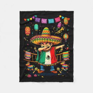 Mexican pride flag mexico roots heritage mexican fleece blanket