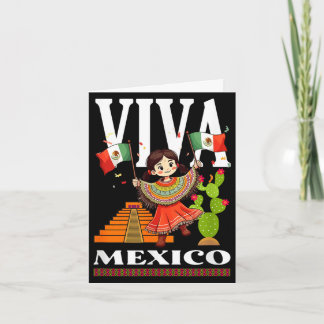 Mexican pride flag mexico roots heritage mexico  card