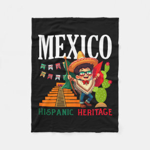 Mexican pride flag mexico roots heritage mexico fleece blanket