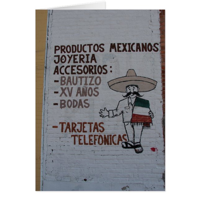 Mexican Products Sign in Washington, Iowa (Front)