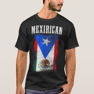Mexican Puerto Rican Mix Mexico Puerto Rico Pride T-Shirt