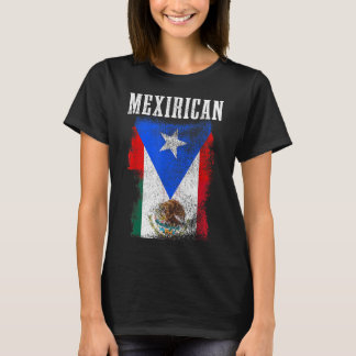 Mexican Puerto Rican Mix Mexico Puerto Rico Pride T-Shirt