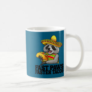 Mexican racoon cinco de mayo funny cute eating coffee mug