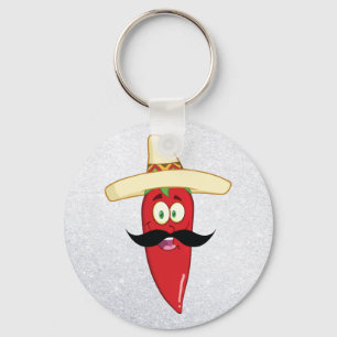 Mexican Red Pepper Key Ring