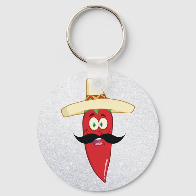 Mexican Red Pepper Key Ring (Front)