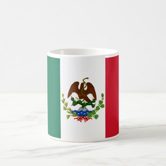 Mexican Republic Flag: 1824-1835, Santa Anna Coffee Mug (Center)