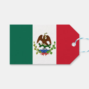 Mexican Republic Flag: 1824-1835, Santa Anna Gift Tags
