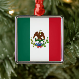 Mexican Republic Flag: 1824-1835, Santa Anna Metal Ornament