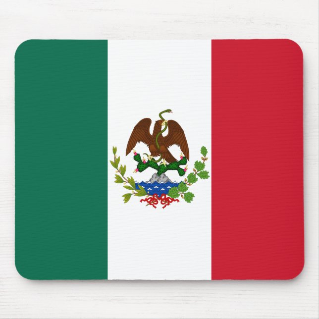 Mexican Republic Flag: 1824-1835, Santa Anna Mouse Pad (Front)
