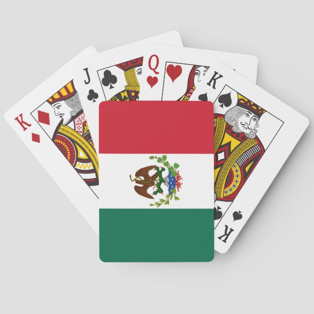 Mexican Republic Flag: 1824-1835, Santa Anna Playing Cards (Back)