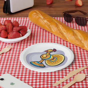 Mexican Rooster Toy Paper Plate