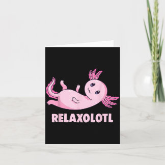 Mexican Salamander Axolotl Card