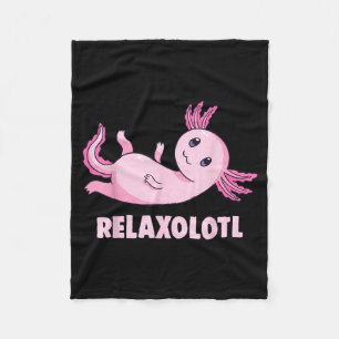 Mexican Salamander Axolotl Fleece Blanket