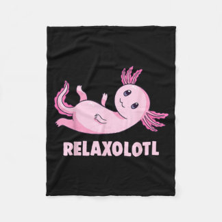Mexican Salamander Axolotl Fleece Blanket