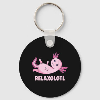 Mexican Salamander Axolotl Key Ring