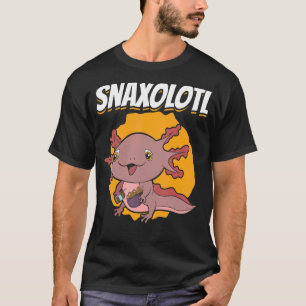 Mexican Salamander Snaxolotl Amphibian Snacks Axo T-Shirt