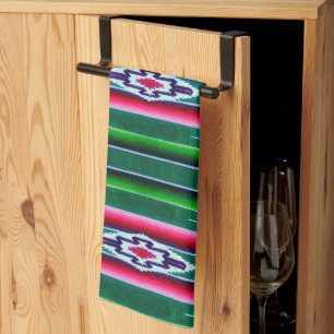 Mexican Sarape Pattern Tea Towel