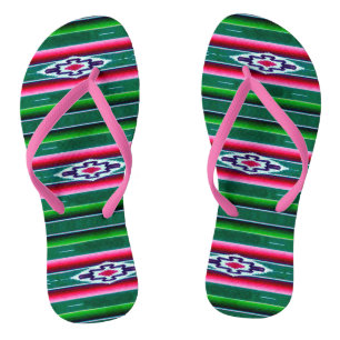 Mexican Sarape Pattern Thongs