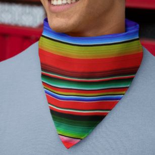 Mexican Sarape Traditional Blanket Stripes Colour Bandana
