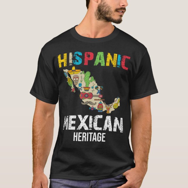 Mexican Saying Slogan Hispanic Mexican Heritage T-Shirt (Front)