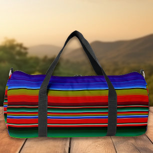 Mexican Serape Blanket Mexico Colourful  Duffle Bag
