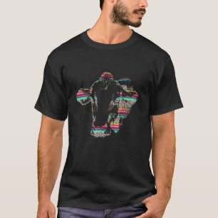 Mexican Serape Pattern Cow Leopard Print Latin Ame T-Shirt