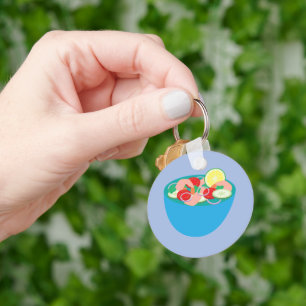 Mexican Shrimp Ceviche Key Ring