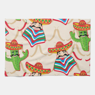Mexican siesta tea towel