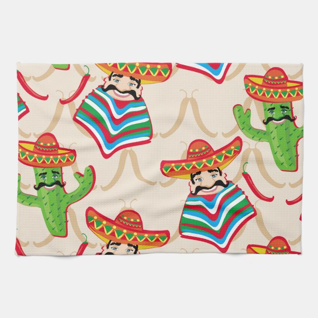Mexican siesta tea towel (Horizontal)