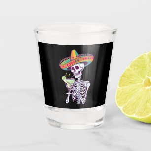 Mexican Skeleton Cinco De Mayo Margarita Fiesta Shot Glass