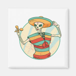 Mexican Skeleton Girl Magnet