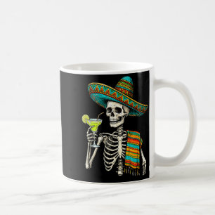 Mexican skeleton sombrero cinco de mayo mexican coffee mug